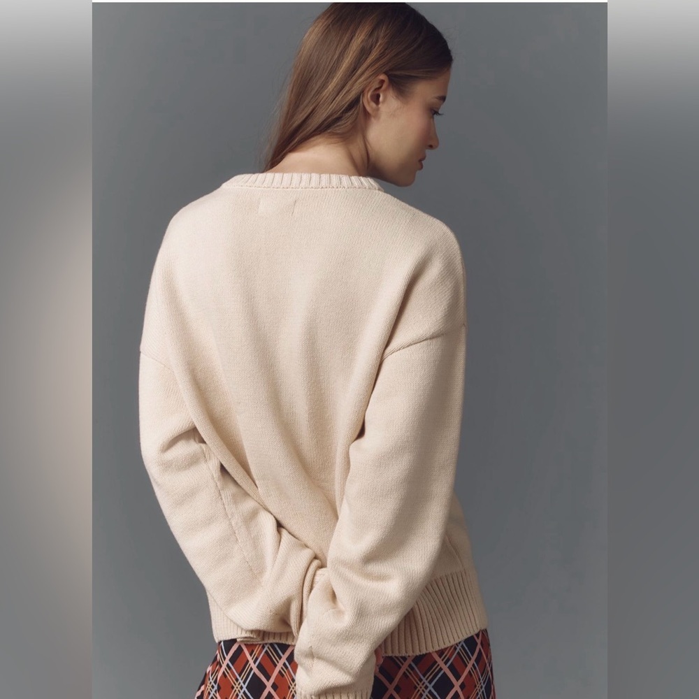 Anthropologie Porridge Western Jolene Dog Cowboy Pullover Sweater Size XS NWT - Picture 6 of 7